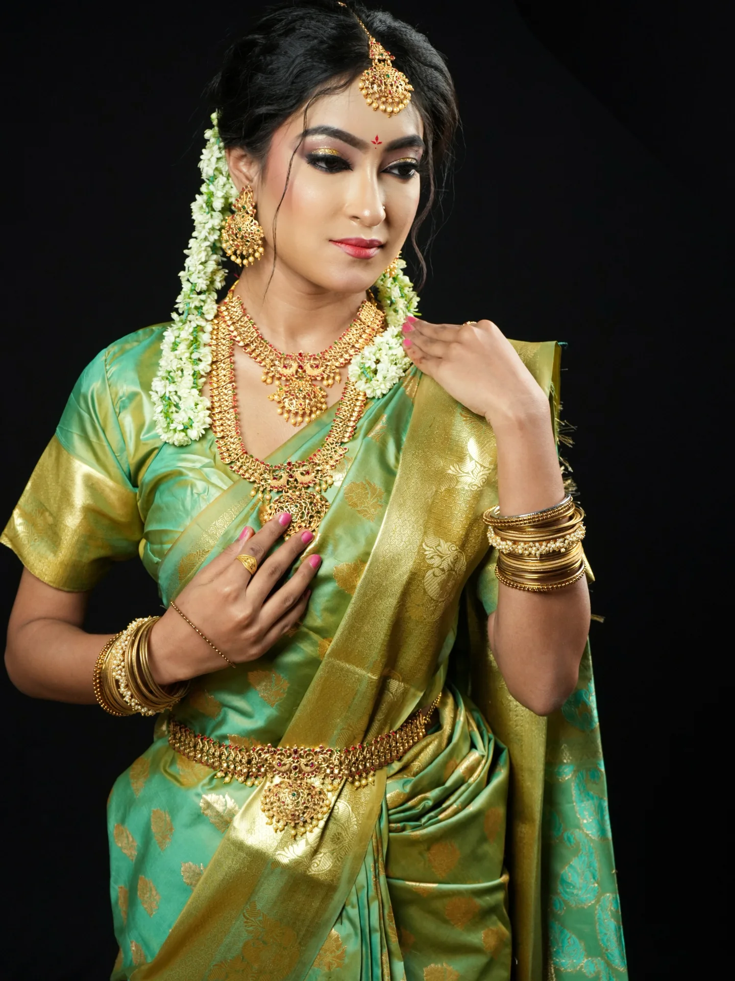 South indian bridal look